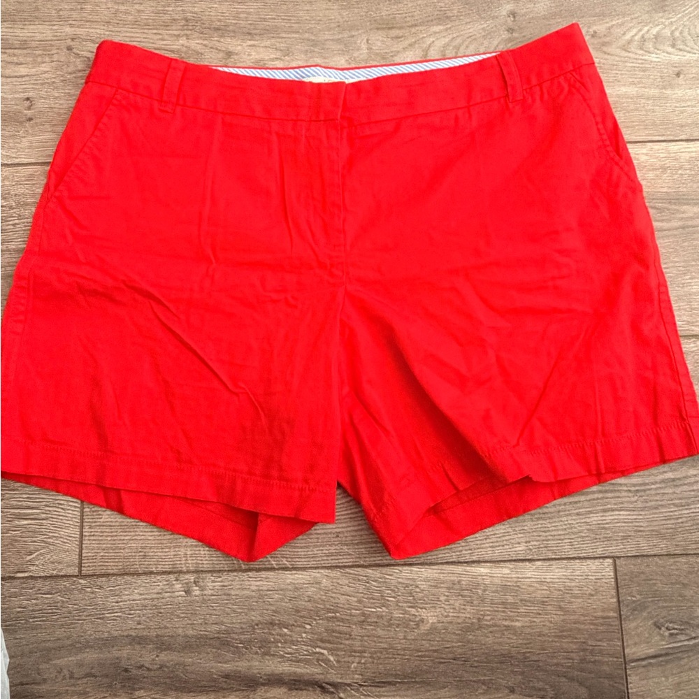 J. Crew Red Chino Bermuda Shorts